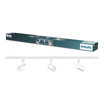 Philips - suunav valgusti EASYLINK liistsüsteemis 3xGU10/7W/230V 1m valge