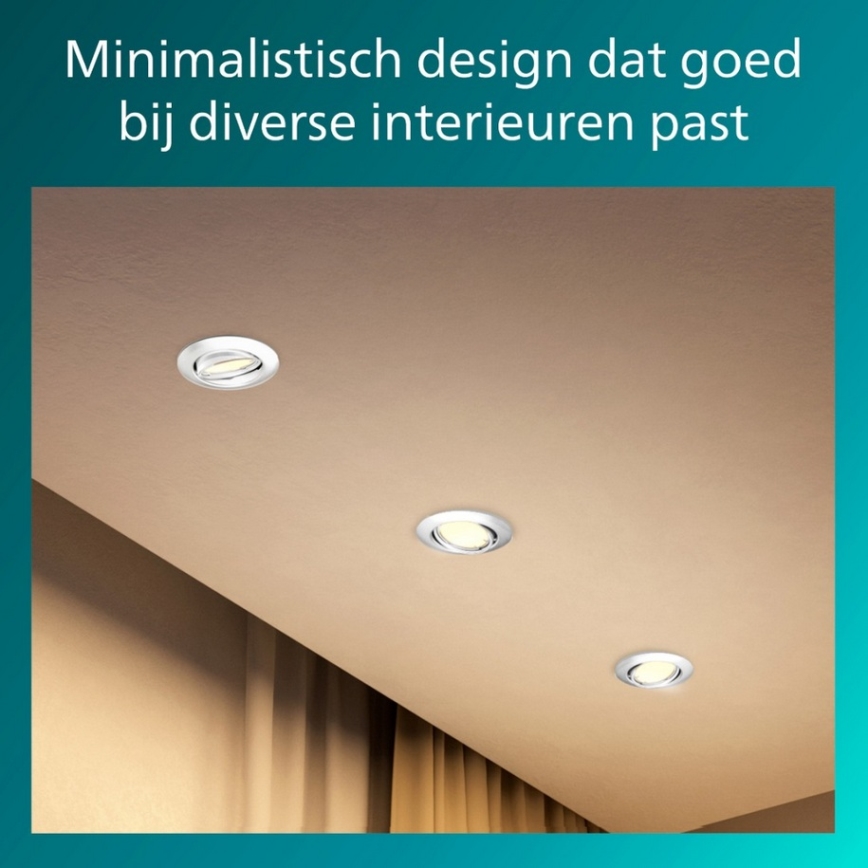 Philips - Süvistatav laevalgusti PERIDOT 1xGU10/7W/230V valge