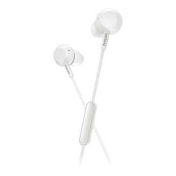 Philips TAE4105WT/00 - Earphones mikrofoniga JACK 3,5 mm valge