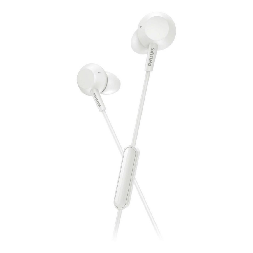 Philips TAE4105WT/00 - Earphones mikrofoniga JACK 3,5 mm valge