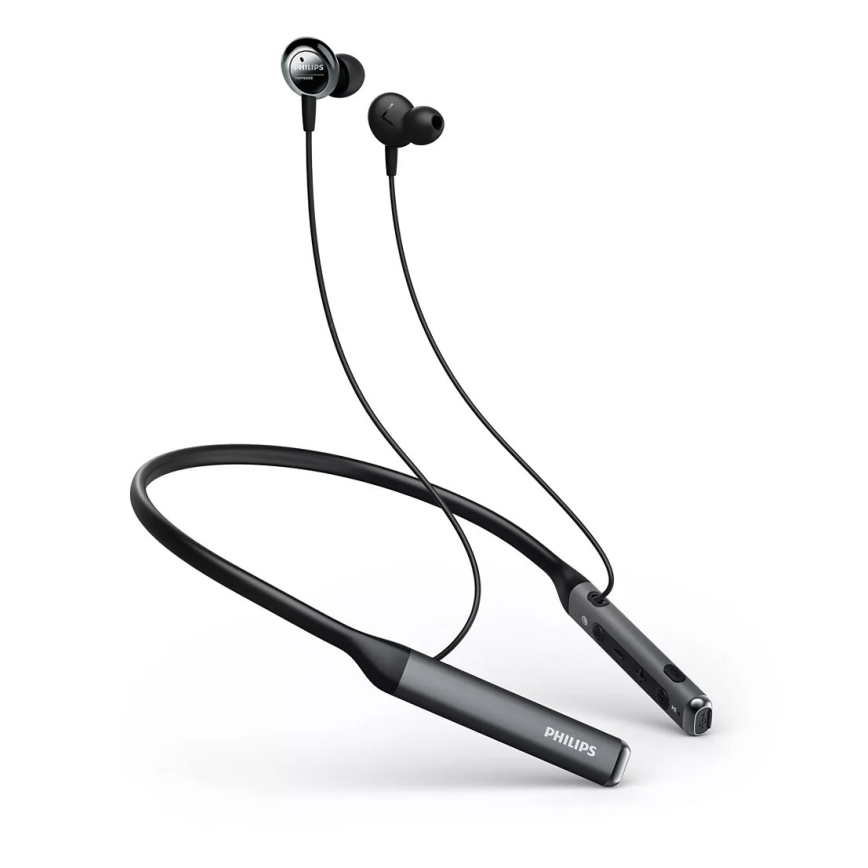 Philips TAPN505BK/00-Bluetooth kõrvaklapid mikrofoniga ja MicroSD mängijaga