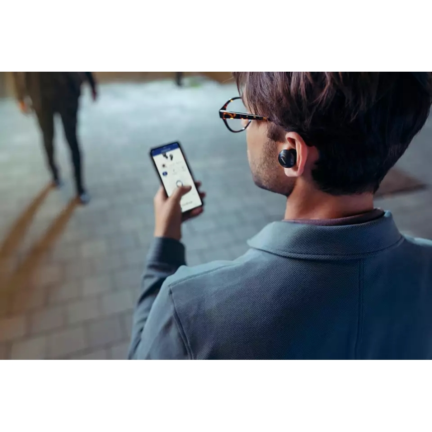 Philips TAT8505BK/00 - Juhtmevabad kõrvaklapid IPX4 2x 55 mAh + 560 mAh must