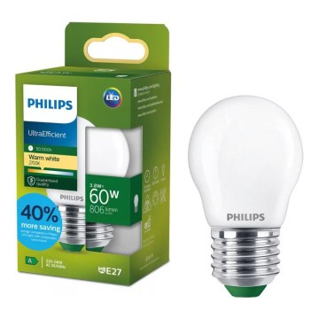 Philips ULTRAEFFICIENT LED-pirn P45 E27/3,8W/230V 2700K