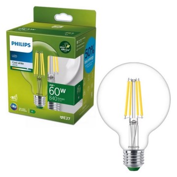 Philips ULTRAEFFICIENT VINTAGE LED-pirn G95 E27/4W/230V 4000K