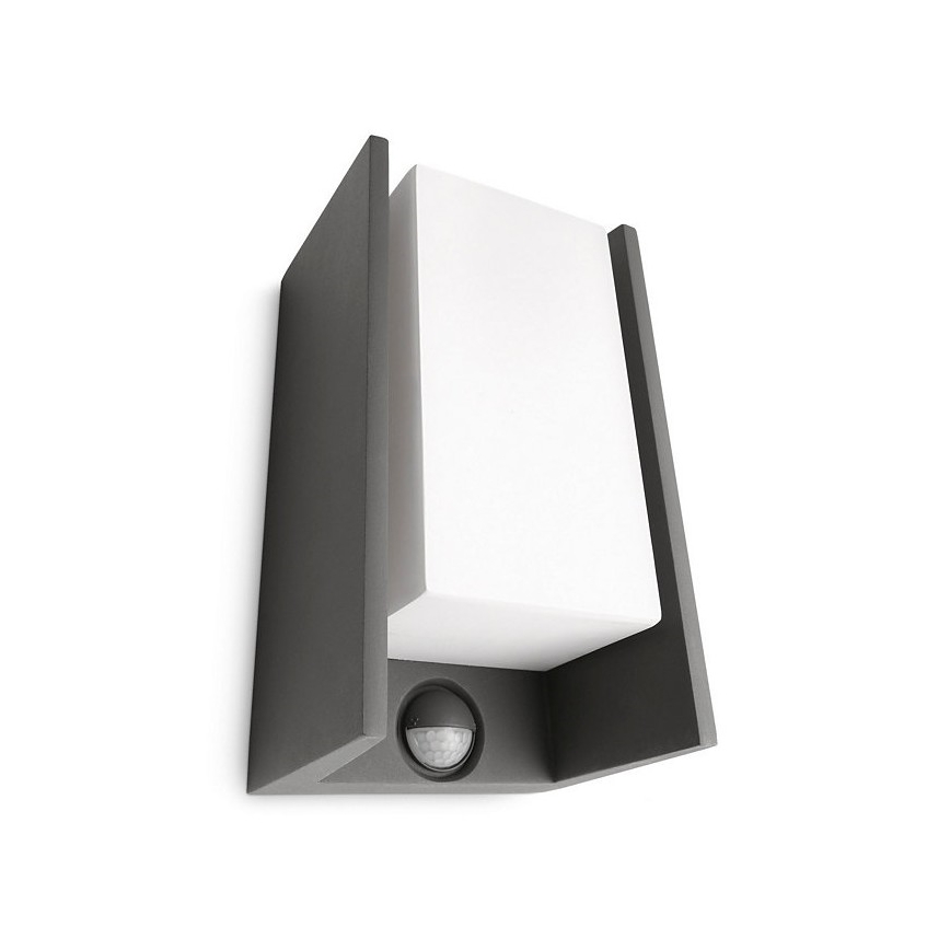 Philips - Väli seinavalgusti anduriga BRIDGE 1xE27/15W/230V IP44