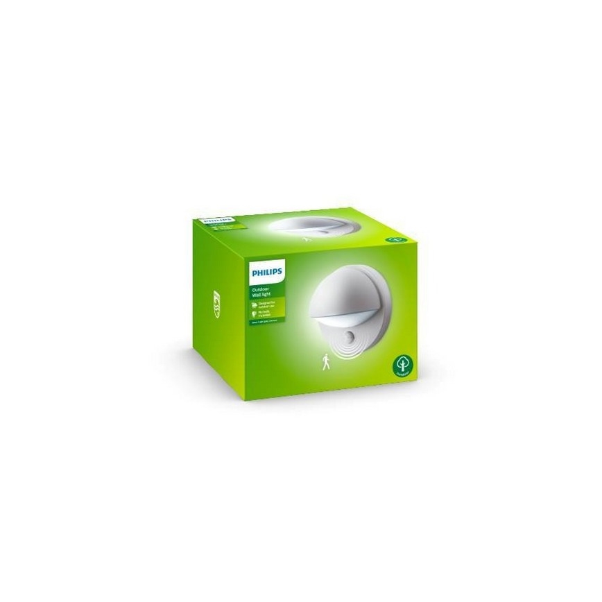 Philips - Väli seinavalgusti anduriga 1xE27/12W/230V IP44