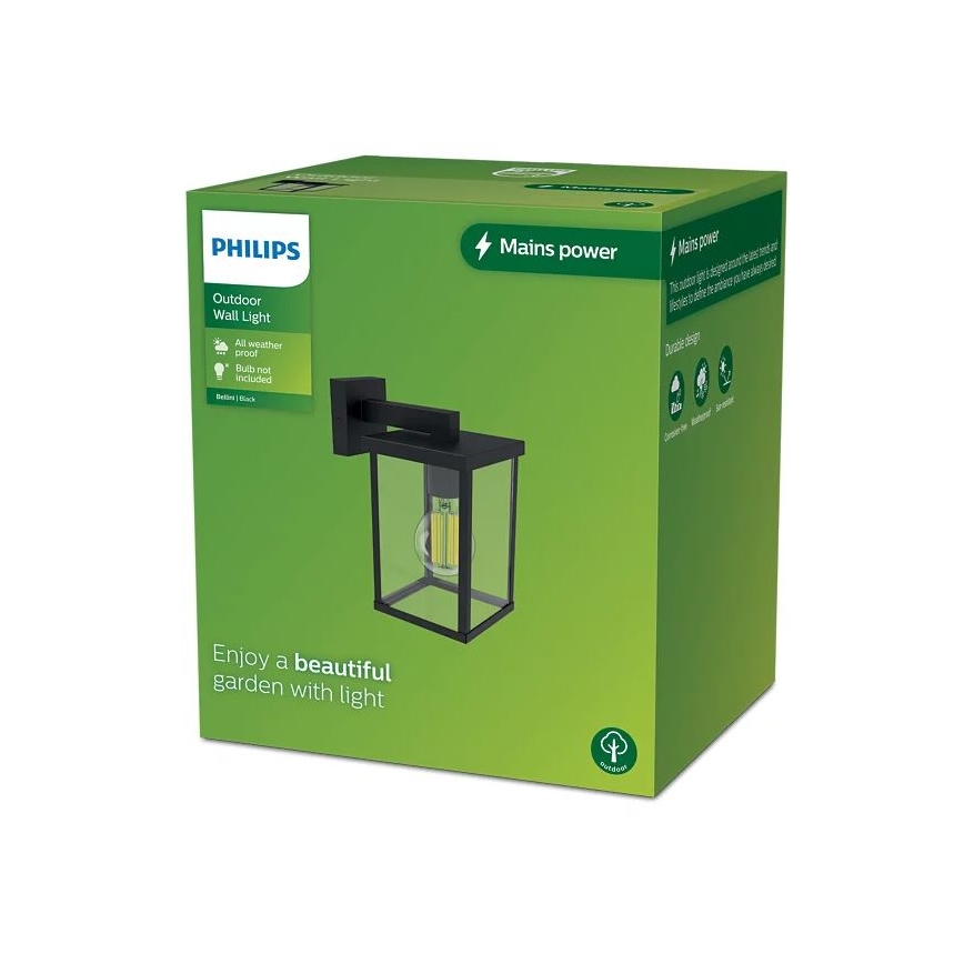 Philips - Väli seinavalgusti BELLINI 1xE27/25W/230V IP44