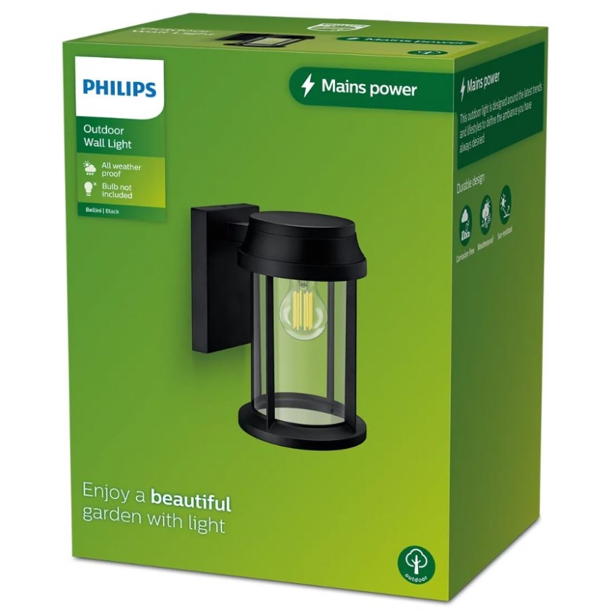 Philips - Väli seinavalgusti BELLINI 1xE27/25W/230V IP44