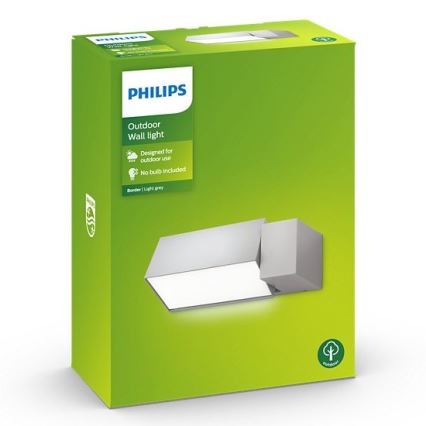 Philips - Väli seinavalgusti BORDER 1xE27/23W/230V IP44 hall