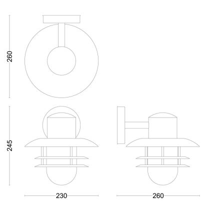 Philips - Väli seinavalgusti INYMA 1xE27/25W/230V IP44