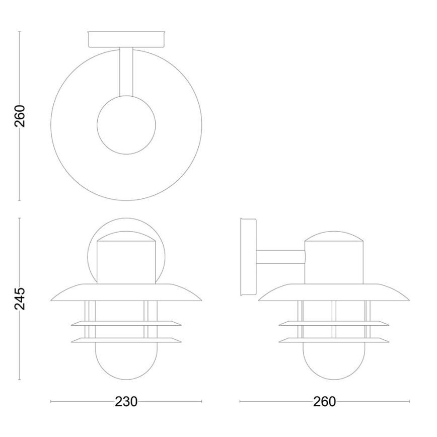 Philips - Väli seinavalgusti INYMA 1xE27/25W/230V IP44