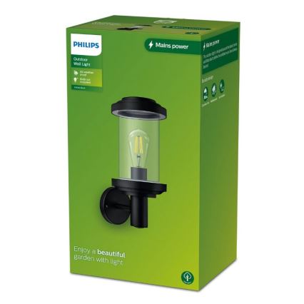 Philips - Väli seinavalgusti LISTRA 1xE27/25W/230V IP44