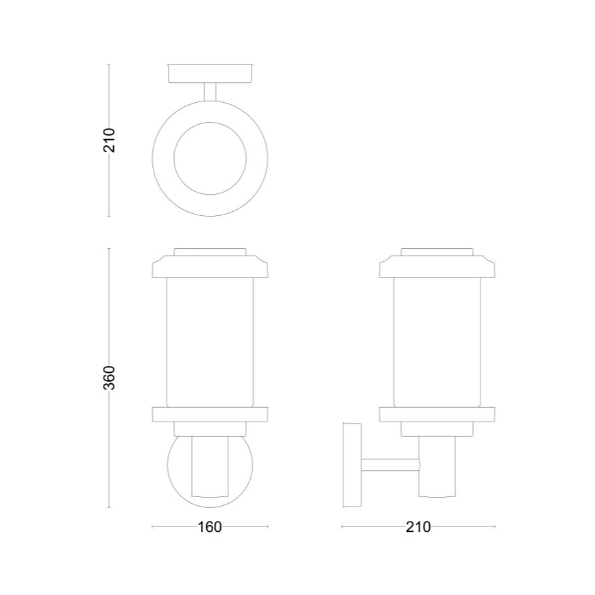 Philips - Väli seinavalgusti LISTRA 1xE27/25W/230V IP44