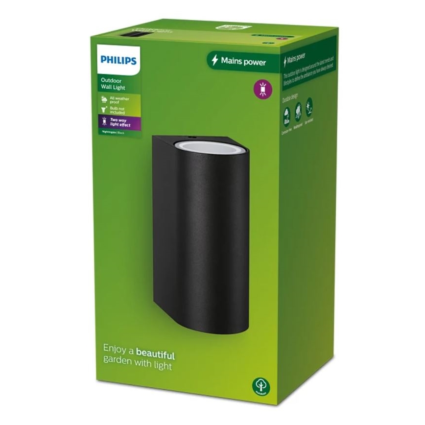 Philips - Väli seinavalgusti NIGHTINGALE 2xGU10/35W/230V IP44