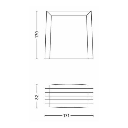 Philips - Väli seinavalgusti SHADES 1xE27/15W/230V IP44 hall