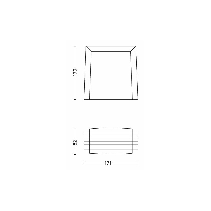 Philips - Väli seinavalgusti SHADES 1xE27/15W/230V IP44 hall