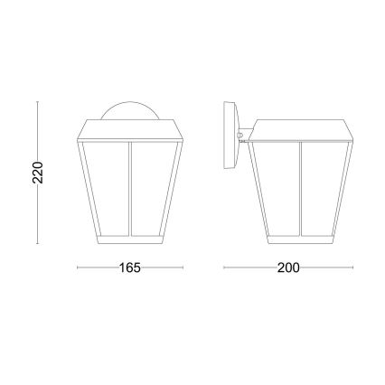 Philips - Väli seinavalgusti SUNERA 1xE27/25W/230V IP44