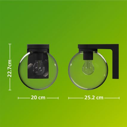 Philips - Välisseinalamp ULIO 1xE27/25W/230V IP44