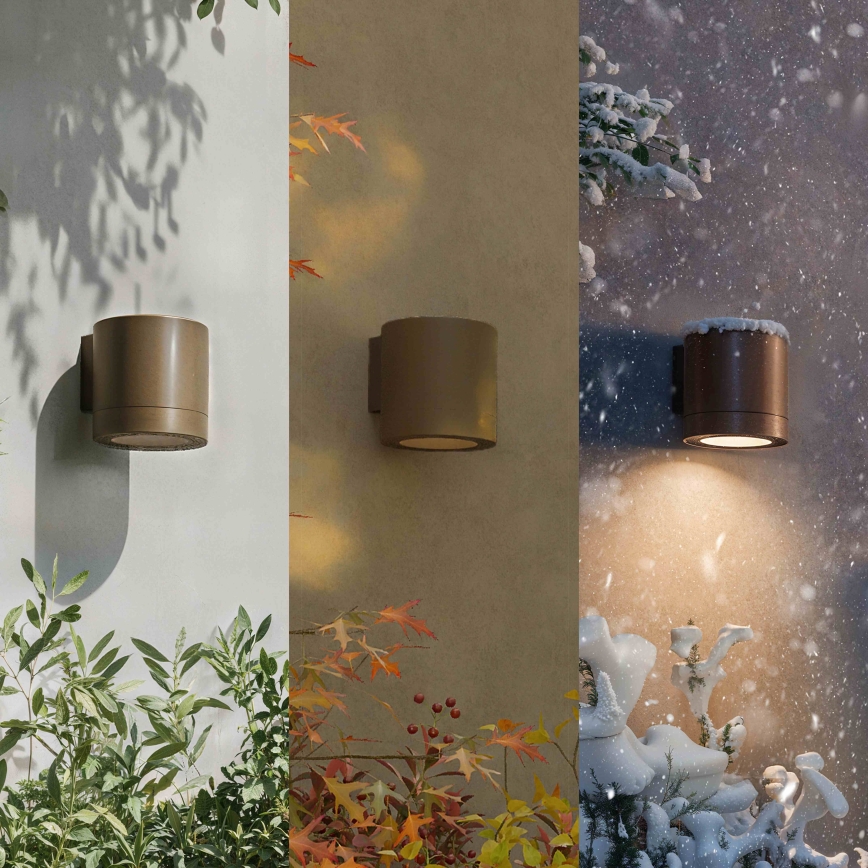 Philips - Välisseinale kinnitatav seinavalgusti FYLX 1xGU10/5W/230V pruun IP44