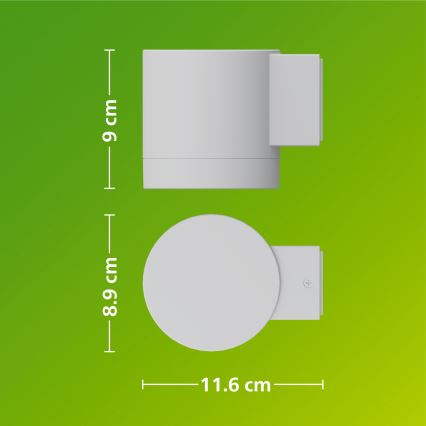 Philips - Välisseinavalgusti FYLX 1xGU10/5W/230V valge IP44