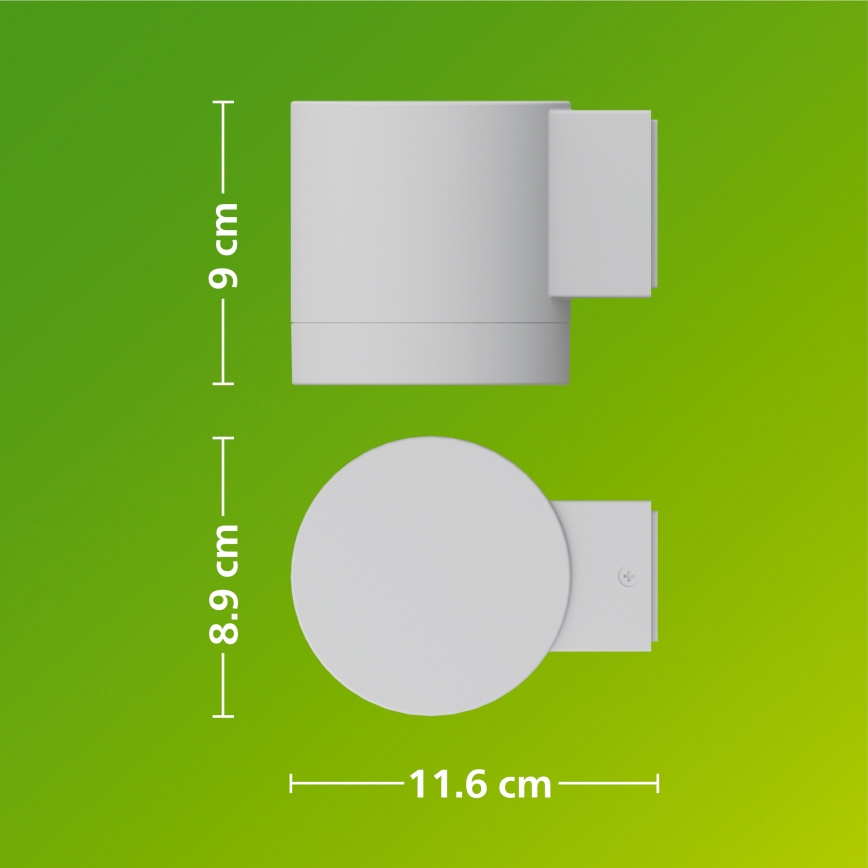 Philips - Välisseinavalgusti FYLX 1xGU10/5W/230V valge IP44
