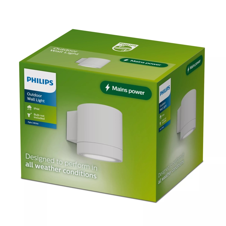 Philips - Välisseinavalgusti FYLX 1xGU10/5W/230V valge IP44