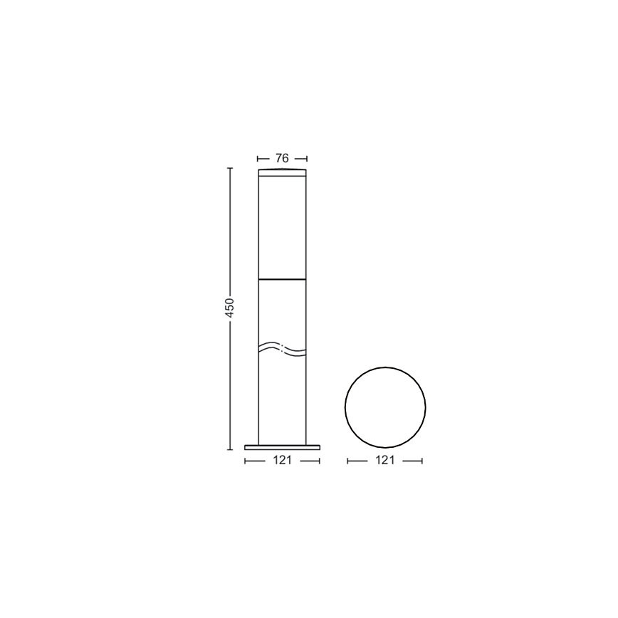 Philips - Välivalgusti 1xE27/20W/230V 45 cm IP44