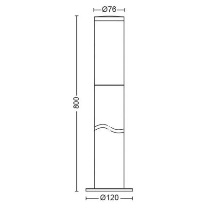 Philips - Välivalgusti 1xE27/20W/230V 80 cm IP44