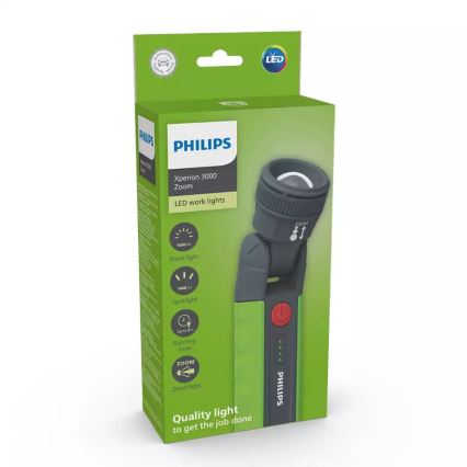 Philips X30ZOOMX1 - LED Hämardatav laetav taskulamp XPERION LED/6W/3,7V 1000 lm 2500 mAh IP54