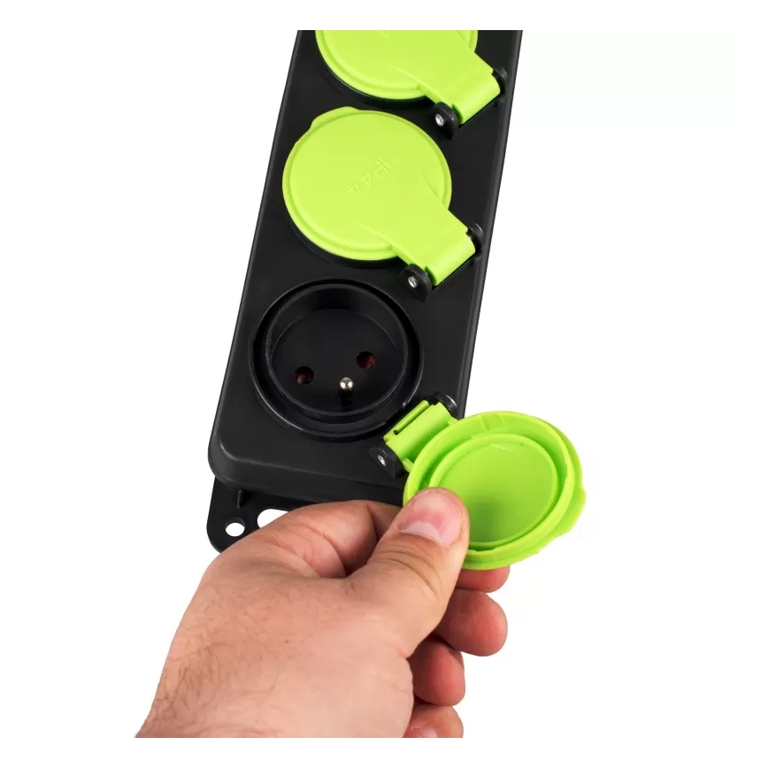 Pikendusjuhe 3-pesaline, lülitiga, 5m, IP44