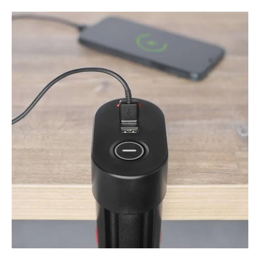 Pikendusjuhe koos lauakinnitusega 3Z + 3xUSB 1,5m must