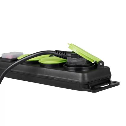 Pikendusjuhe lülitiga, 3-pesaga, 3 m, IP44