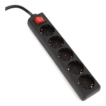 Pikendusjuhe lülitiga 5Z tüüp F 1,5 m SCHUKO must