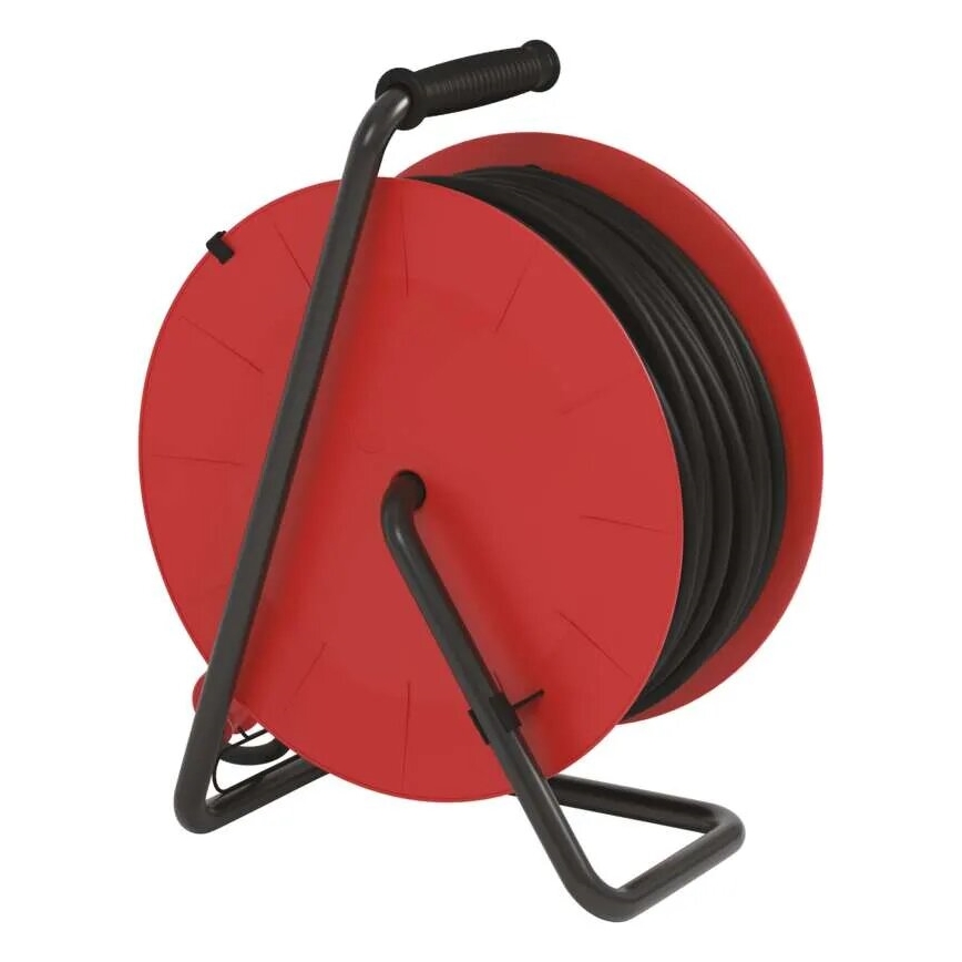 Pikendusjuhe trumlil 4 pesaga 50m punane IP44