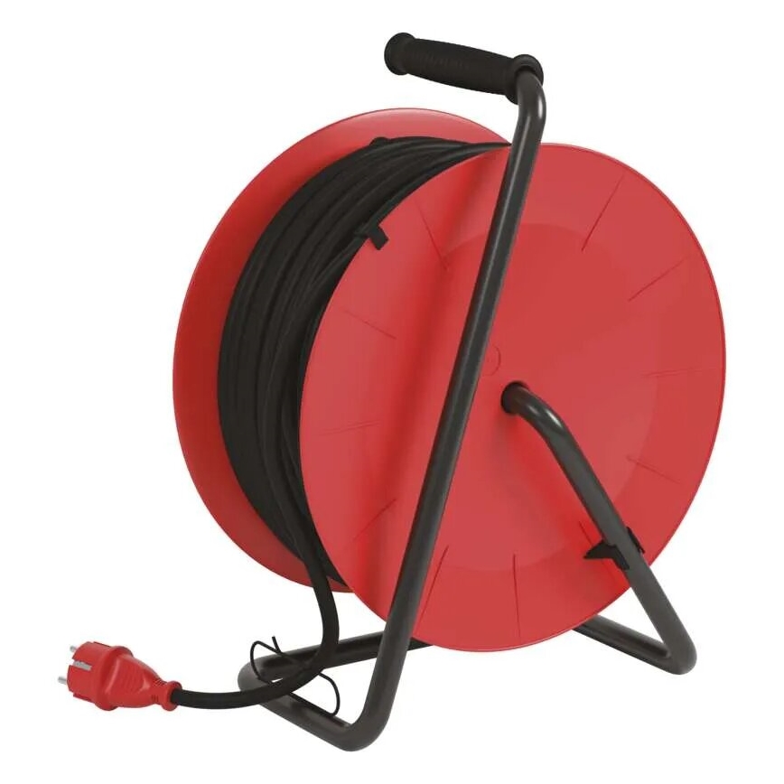 Pikendusjuhe trumlil 4 pesaga 50m punane IP44