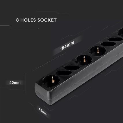 Pikendusjuhe lülitiga SCHUKO 8Z 1,5 m