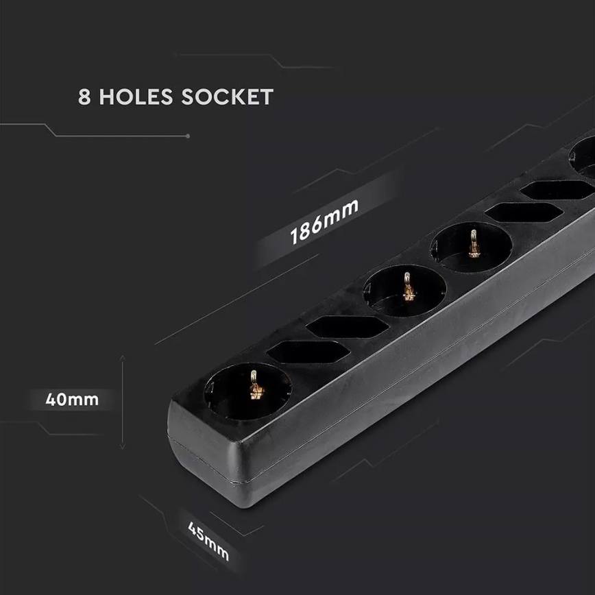 Pikendusjuhe lülitiga SCHUKO 8Z 1,5 m