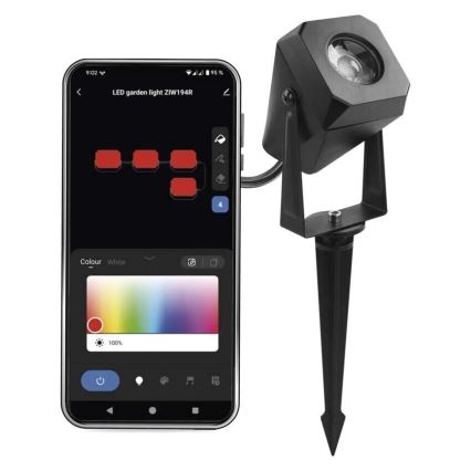 LED RGBIC Hämardatav väli lamp GoSmart - pikendus LED/1,5W/230V 3000-6500K IP65 Wi-Fi Tuya