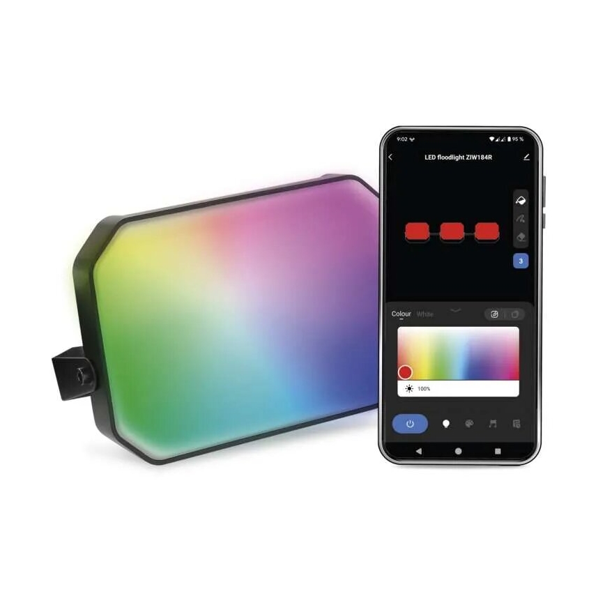 LED RGBIC Hämardatav väli prožektor GoSmart - pikendus LED/4W/230V 3000-6500K IP65 Wi-Fi Tuya