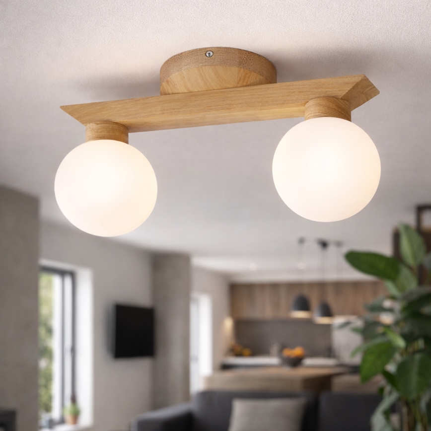 Pindpaigaldatav lühter ANTONIO 2xG9/5W/230V tamm/valge