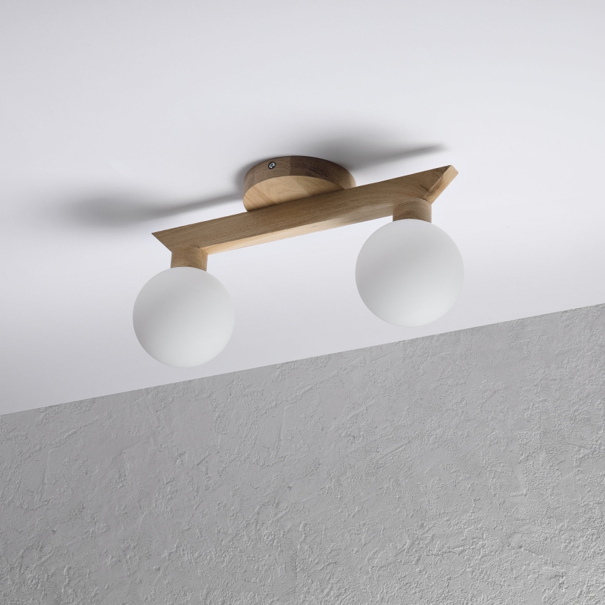 Pindpaigaldatav lühter ANTONIO 2xG9/5W/230V tamm/valge