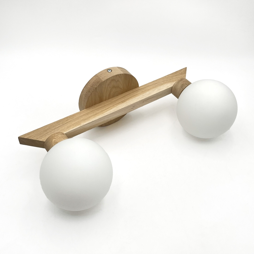 Pindpaigaldatav lühter ANTONIO 2xG9/5W/230V tamm/valge