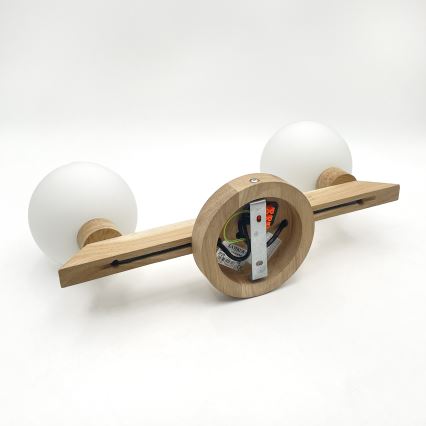 Pindpaigaldatav lühter ANTONIO 2xG9/5W/230V tamm/valge