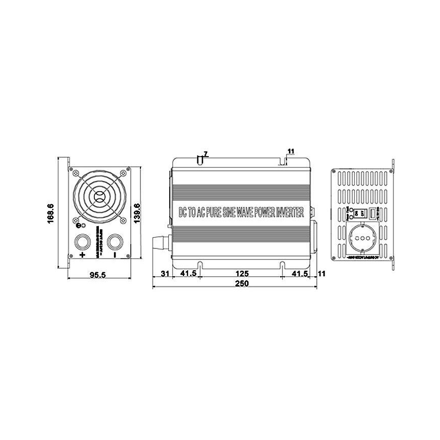 Pingemuundur 600W/24V/230V