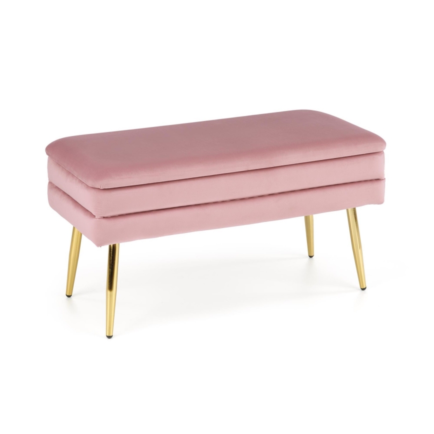 Pink hoiuruumiga VELVA 37x78 cm roosa/kuldne