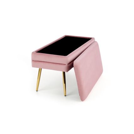 Pink hoiuruumiga VELVA 37x78 cm roosa/kuldne