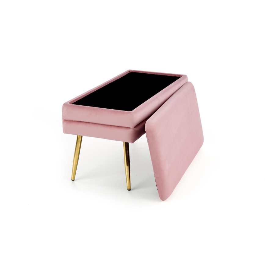 Pink hoiuruumiga VELVA 37x78 cm roosa/kuldne