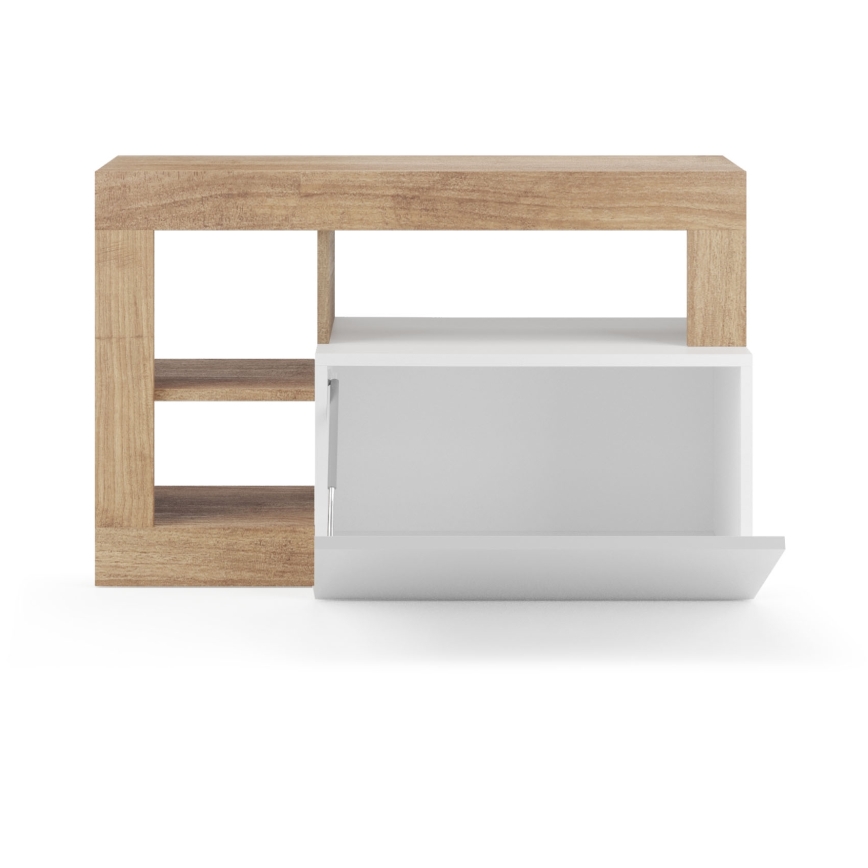 Pink LENOR 91x209 cm valge/pruun