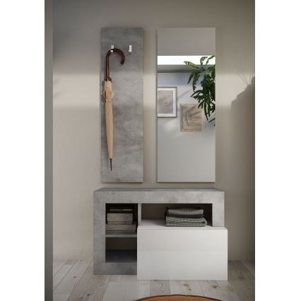 Pink LENOR valge/hall betoon