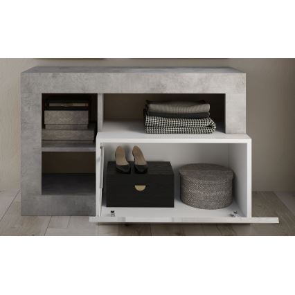 Pink LENOR valge/hall betoon